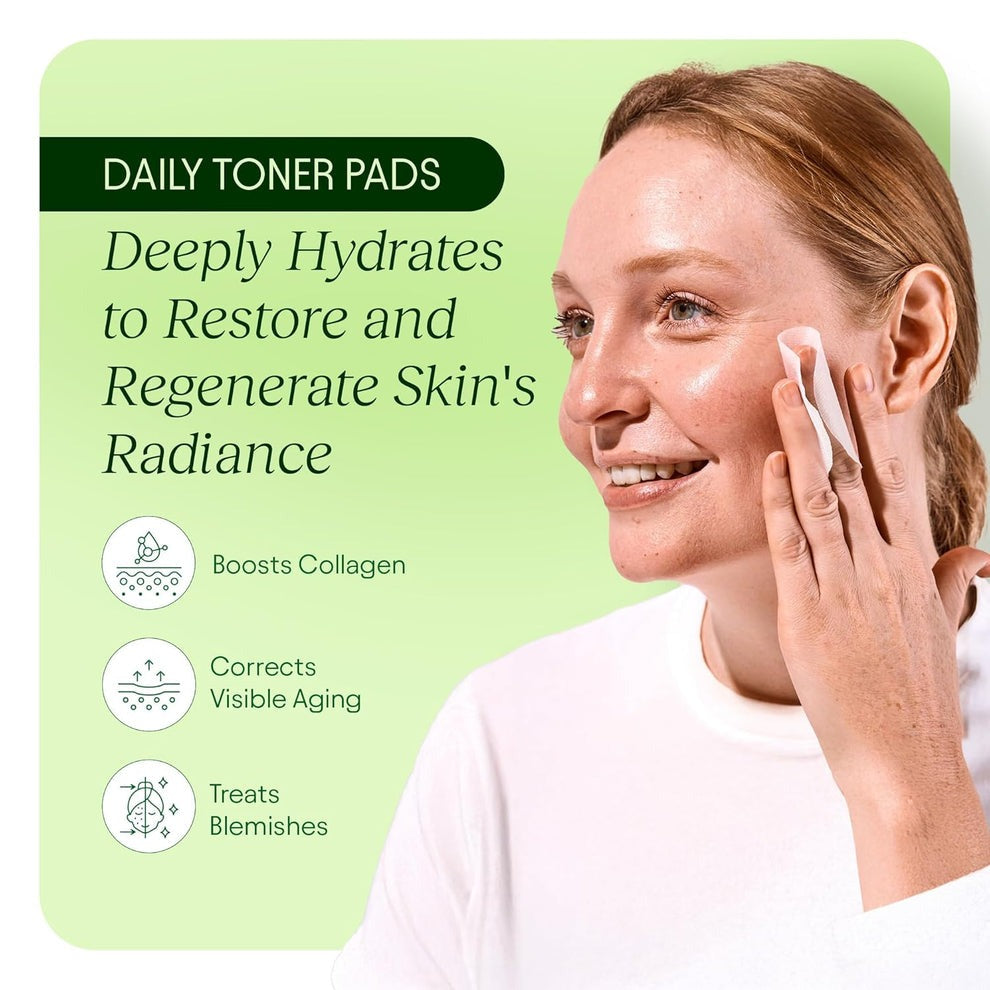 Jiyu Radiance Polish Pads β 100 Count Korean Exfoliating & Hydrating Toner Pads